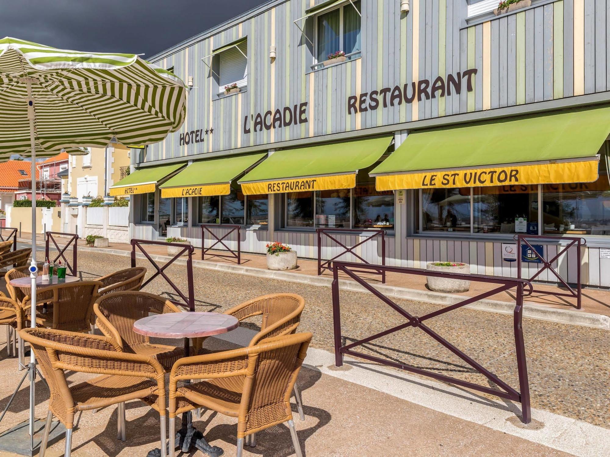 Acadie Saint Victor - Hotel Restaurant - Face Mer - Chatelaillon Plage Exteriér fotografie